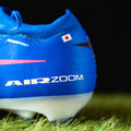 blue football cleat with personalized JAPAN flag
